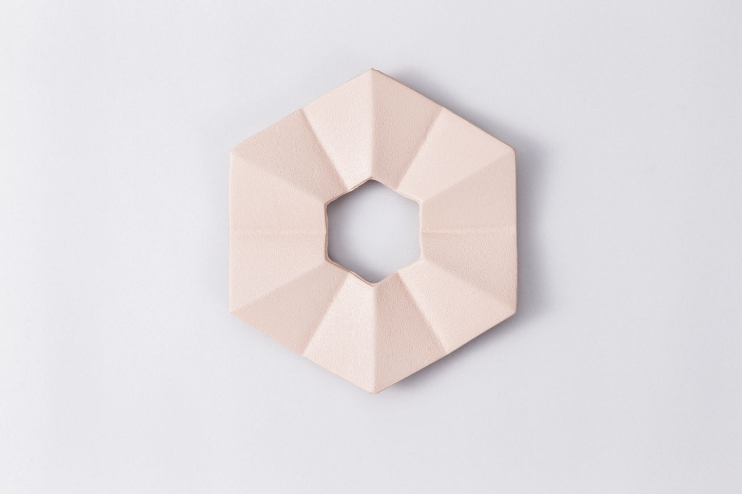 釜敷　六角折り紙（さくら）