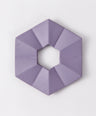 釜敷　六角折り紙（すみれ）