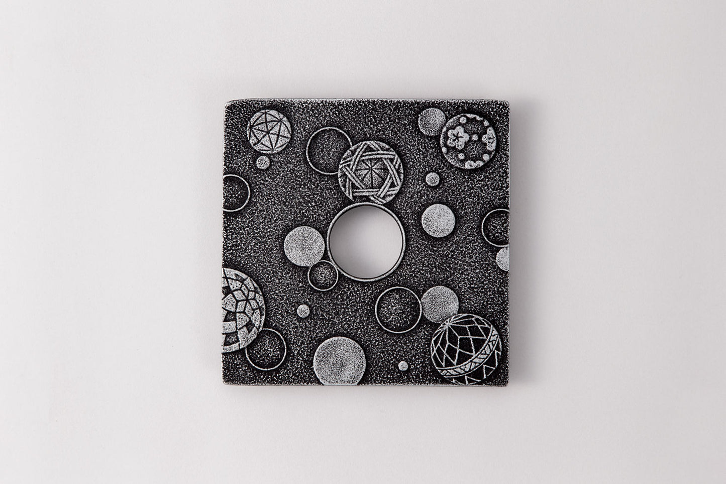 釜敷　毬あそび（すみ色）