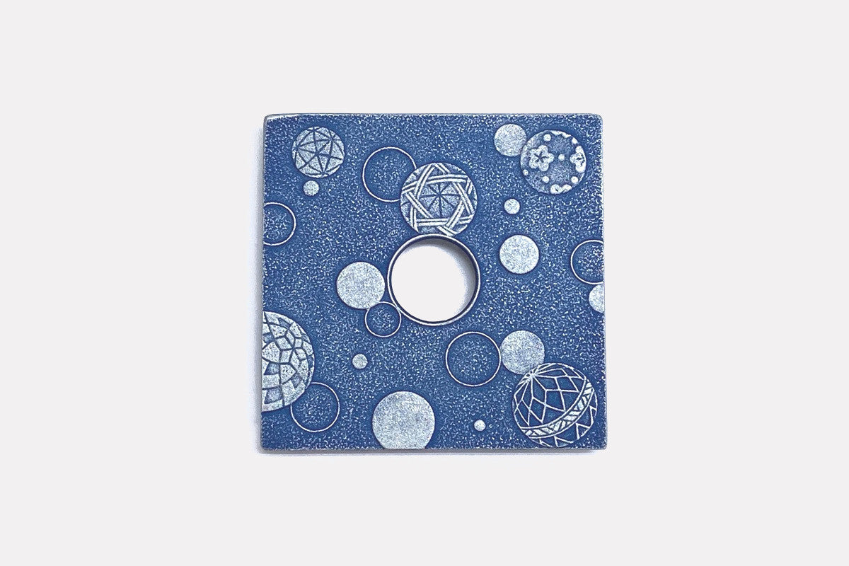 釜敷　毬あそび（るり色）