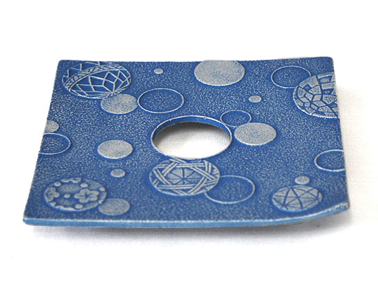 釜敷　毬あそび（るり色）