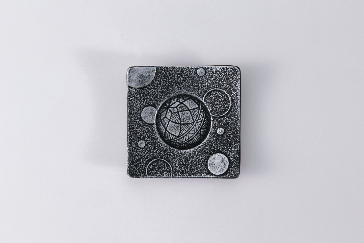 茶托　毬あそび2枚組（すみ色）