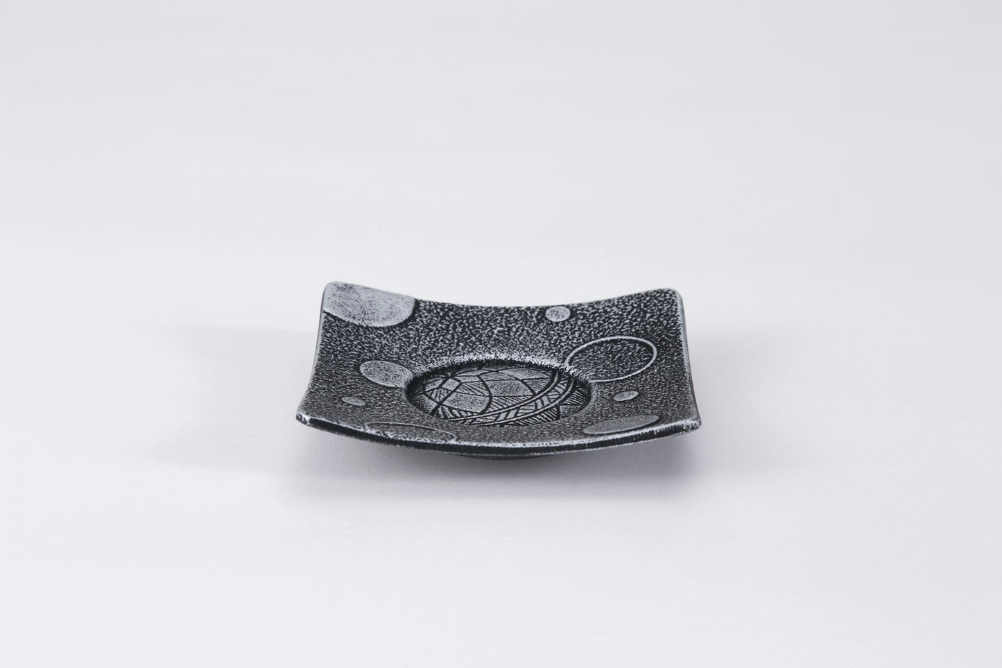 茶托　毬あそび2枚組（すみ色）