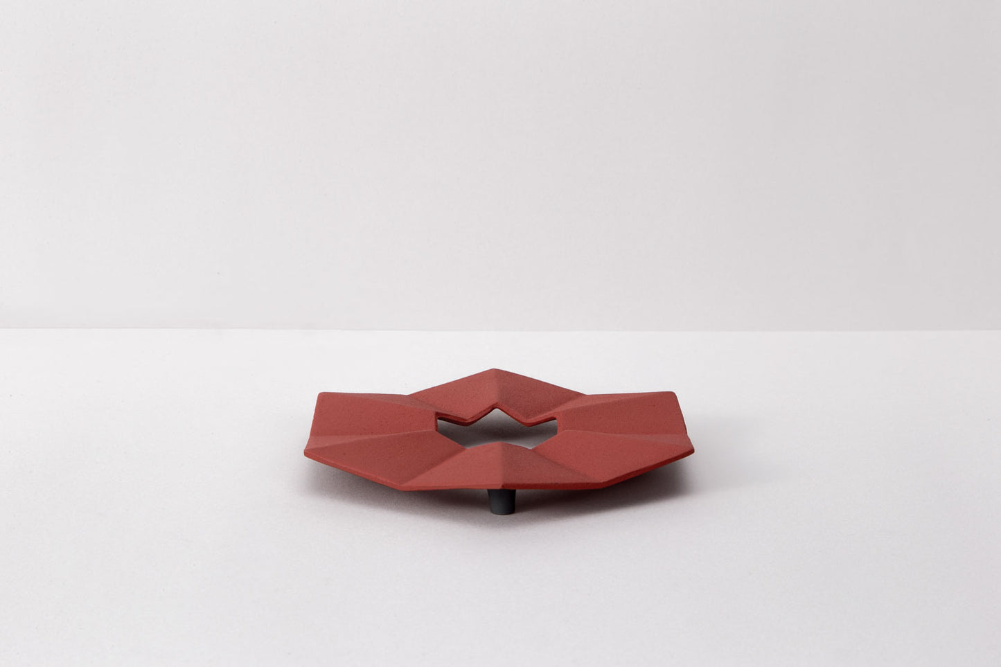 釜敷　六角折り紙（ジャパニーズレッド）