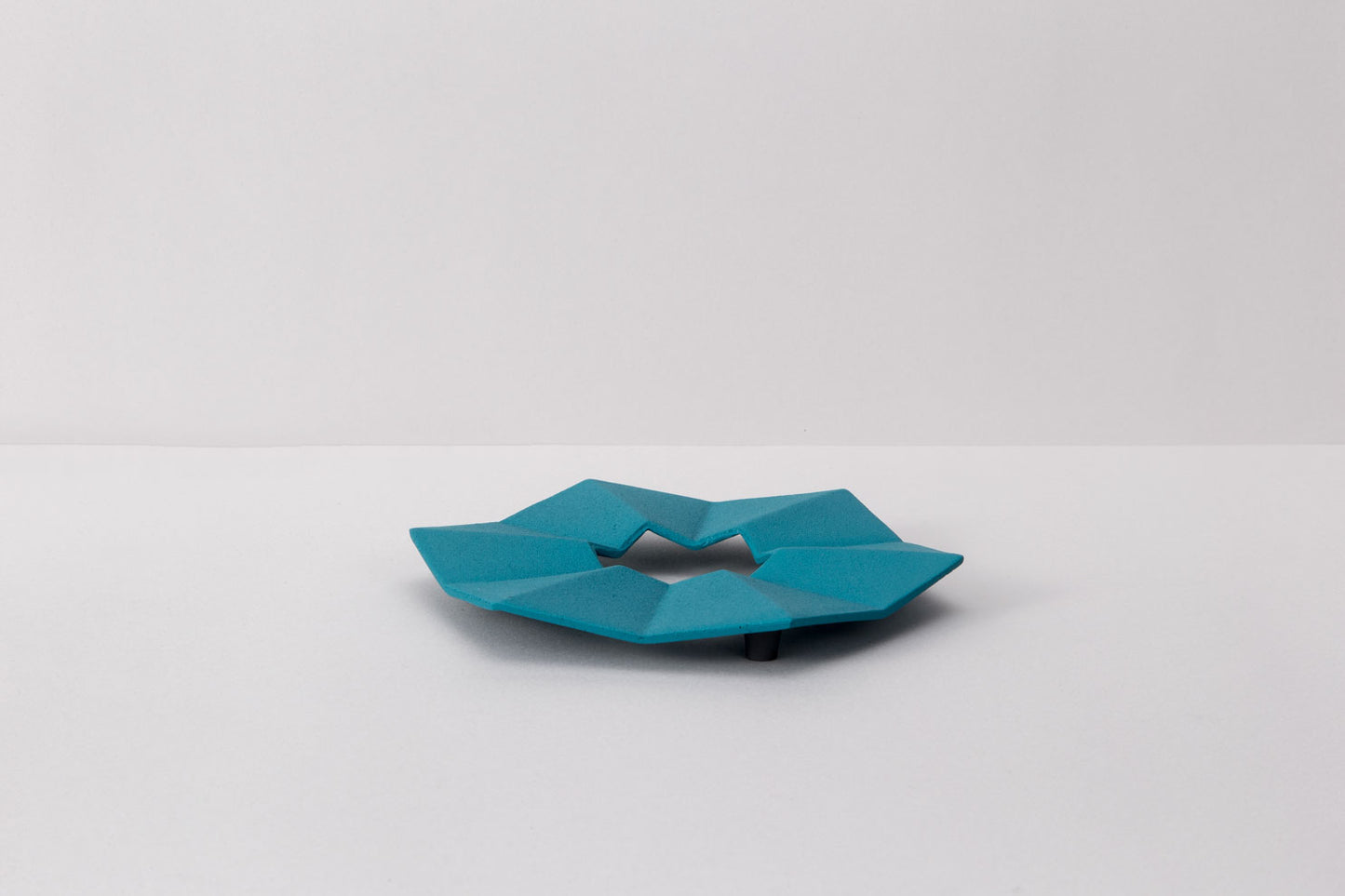 釜敷　六角折り紙（ハワイアンブルー）