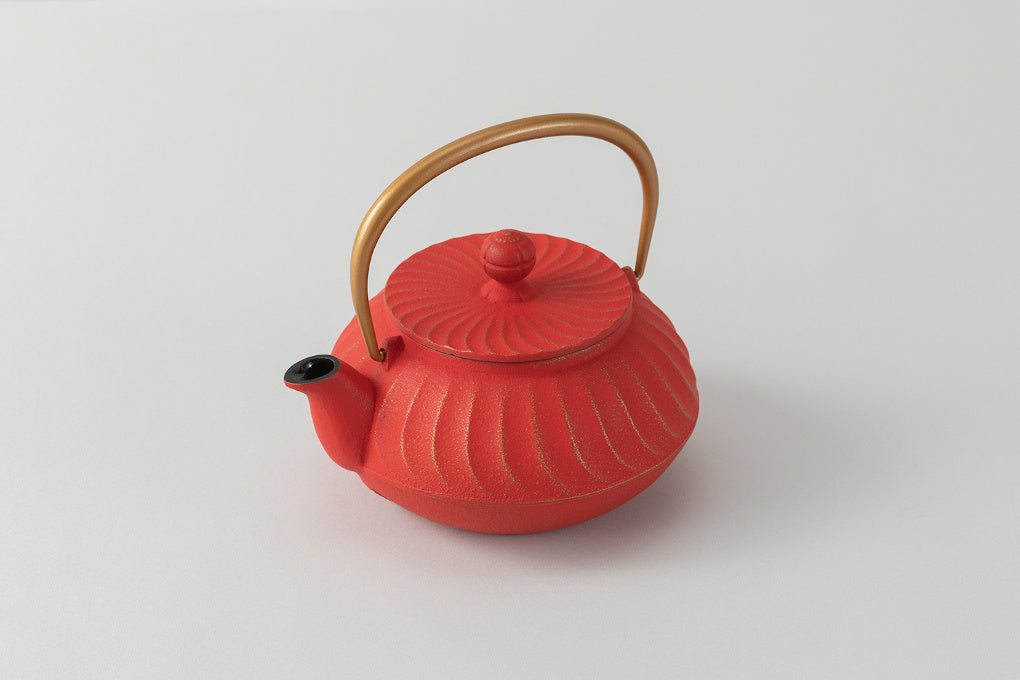 急須5型波(金/ﾚｯﾄﾞ)　ﾂﾙ金