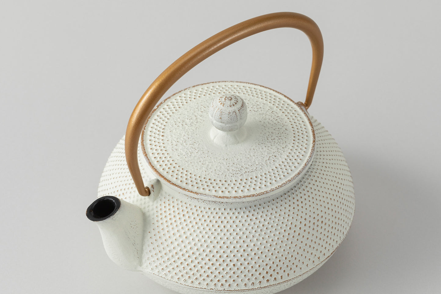 急須5型アラレ(金/麻色)　ﾂﾙ金