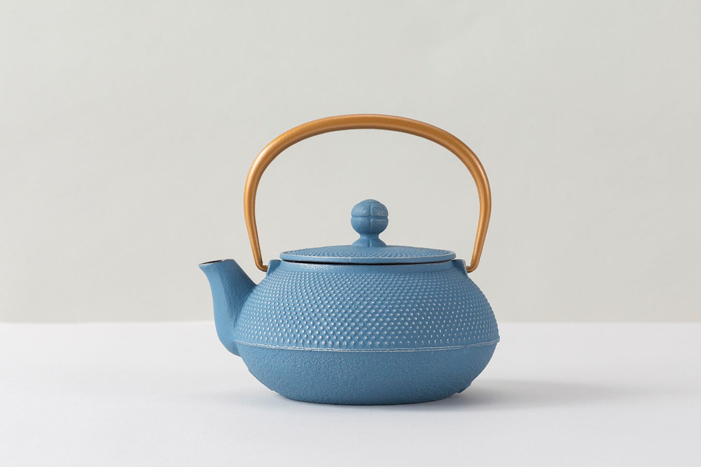 急須5型アラレ(銀/空色)　ﾂﾙ金