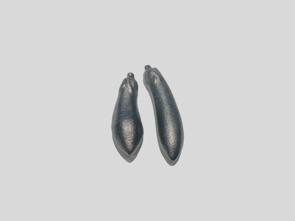 Set of 2 iron eggplants
