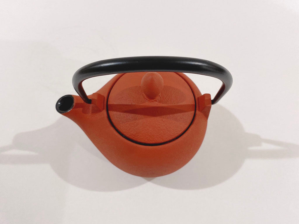 急須　マロン　艶消赤茶