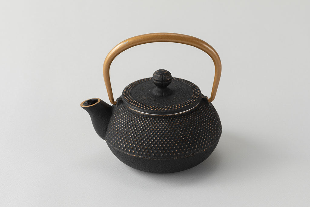 急須3型アラレ(金/黒)　ﾂﾙ金