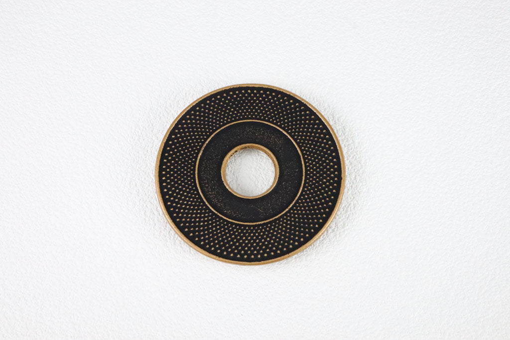 釜敷丸アラレ(小)　金/黒