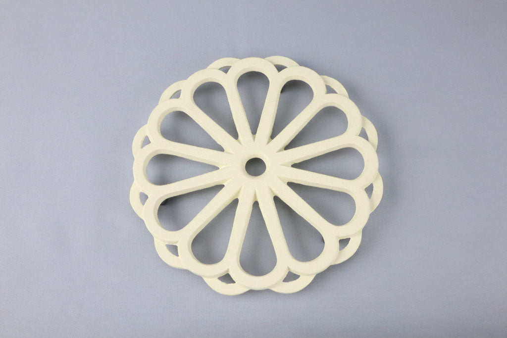 釜敷　輪菊(小)　麻色