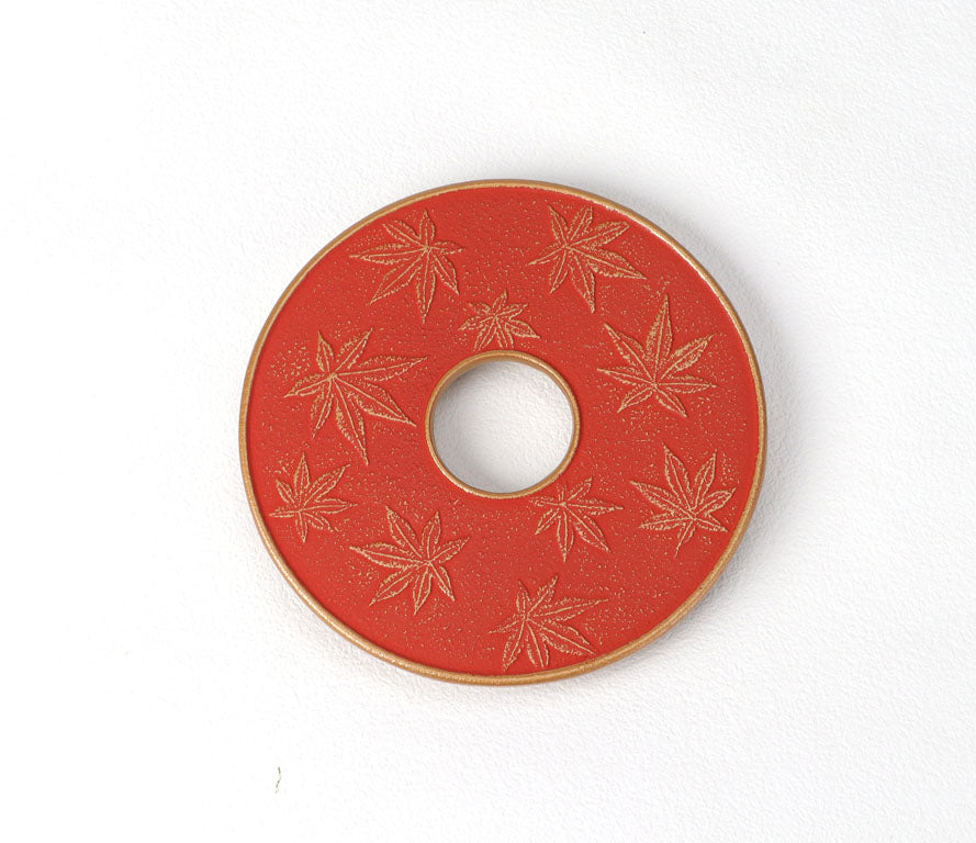 釜敷　カエデ　金/赤茶