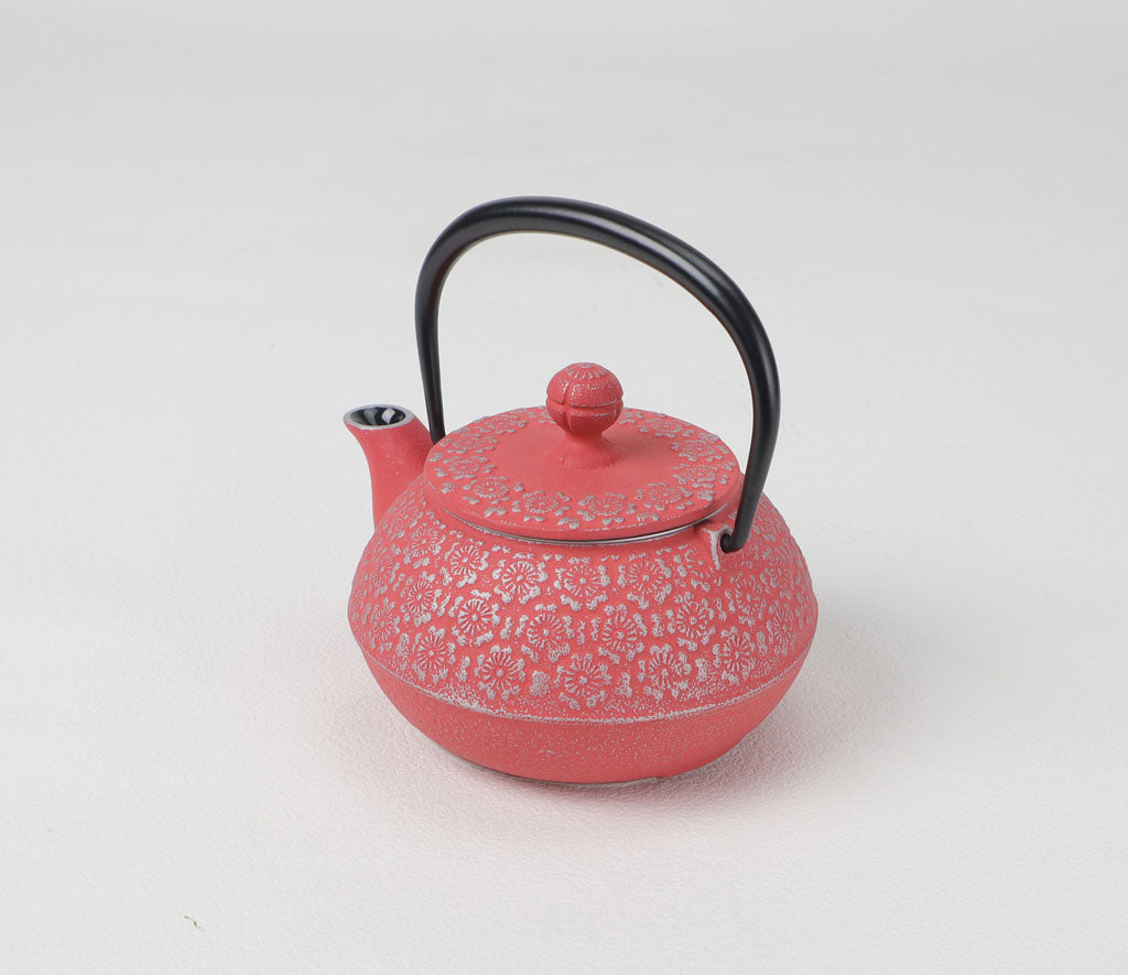 急須　3型桜　銀/サーモンピンク