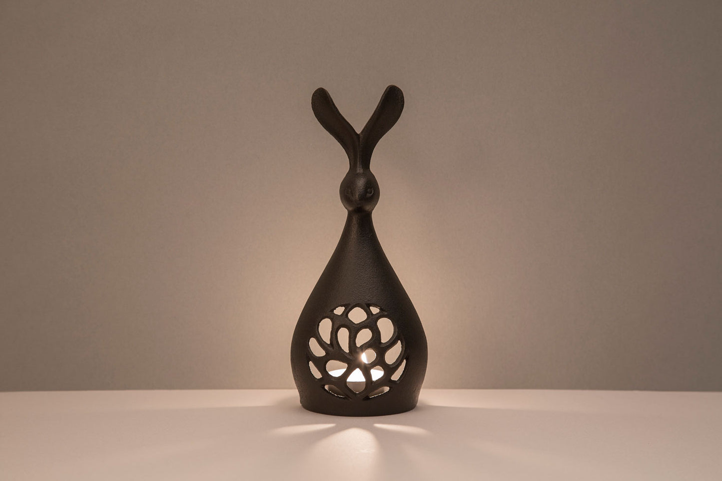 キャンドルスタンドうさぎ（黒）